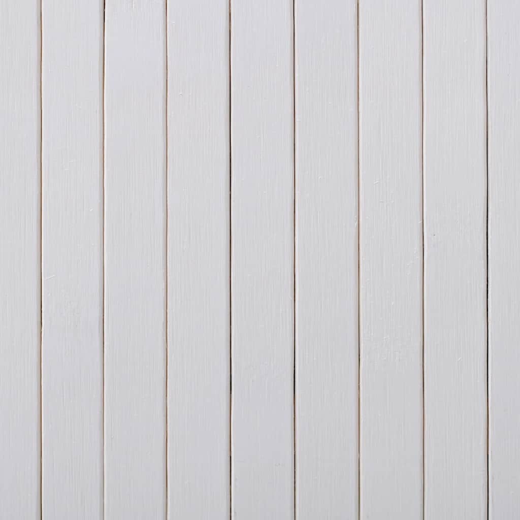 Biombo divisor bambú blanco ancho 250 cm alto 165 cm