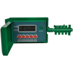 Sistema de riego automático con aspersión y temporizador