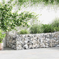 Jardinera de gaviones de acero 120x120x20 cm