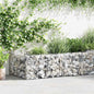 Jardinera de gaviones de acero 120x120x20 cm