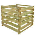 Compostador de listones cuadrado de madera 0,54 m3