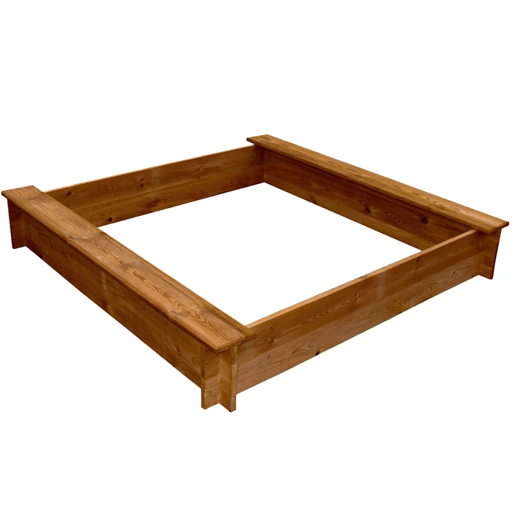 Arenero de jardín para niños cuadrado de madera