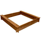 Arenero de jardín para niños cuadrado de madera