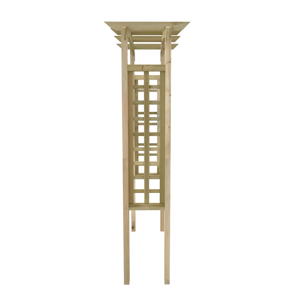 Arco con enrejado de madera 150x60x210 cm