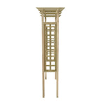 Arco con enrejado de madera 150x60x210 cm