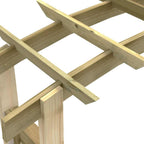 Arco con enrejado de madera 150x60x210 cm