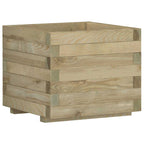 Arriate cuadrado madera 50x50x40 cm