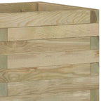 Arriate cuadrado madera 50x50x40 cm