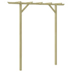 Pérgola de jardín de madera 205x40x203 cm