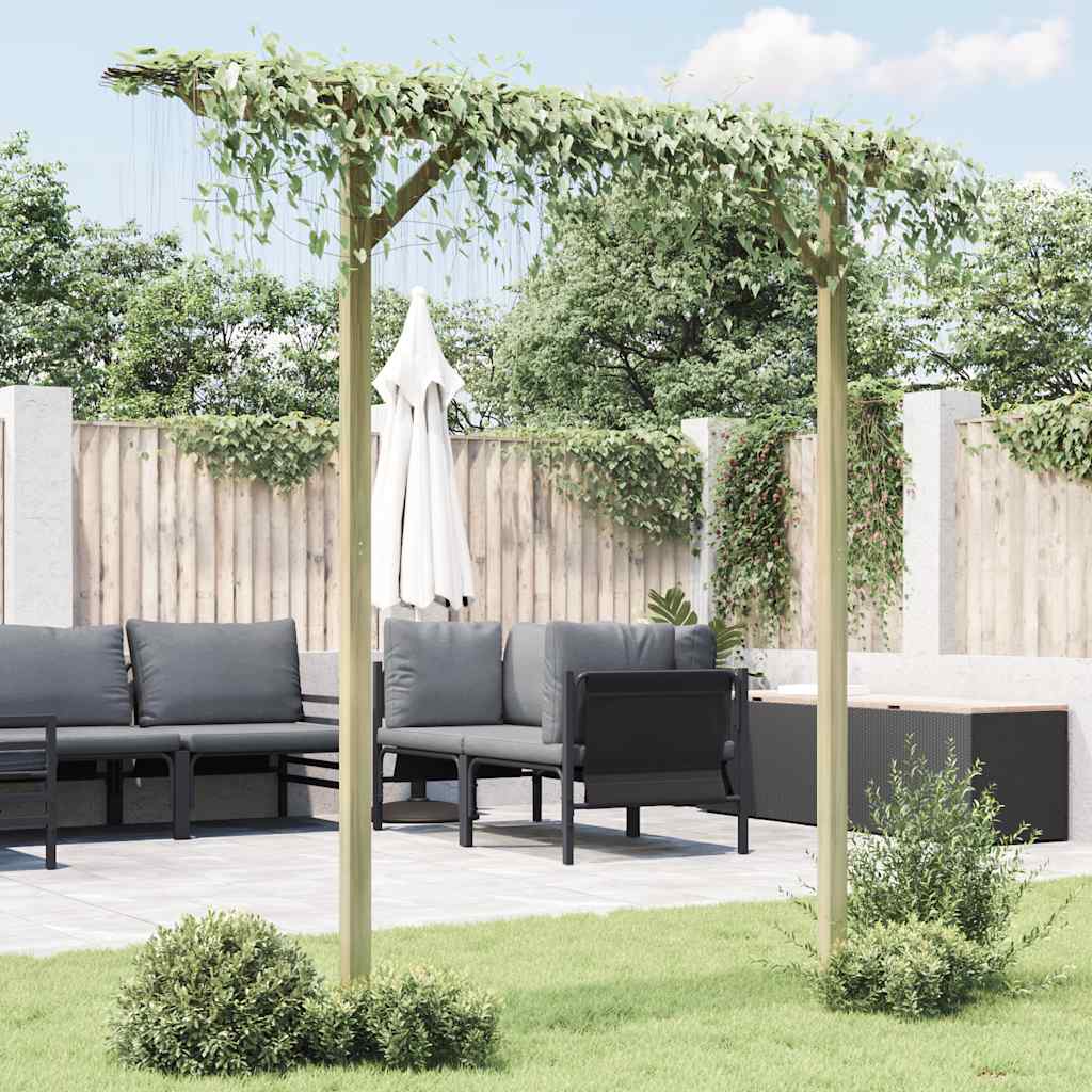 Pérgola de jardín de madera 205x40x203 cm