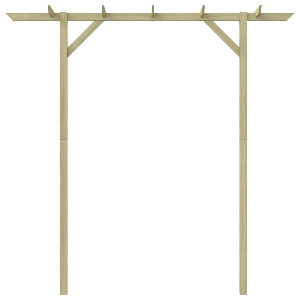 Pérgola de jardín de madera 205x40x203 cm