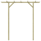 Pérgola de jardín de madera 205x40x203 cm