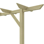 Pérgola de jardín de madera 205x40x203 cm