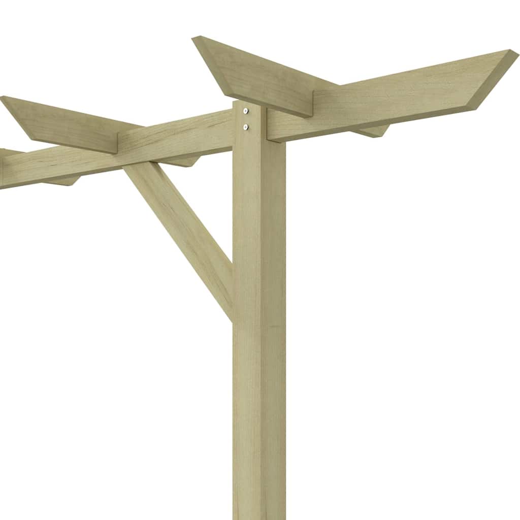 Pérgola de jardín de madera 205x40x203 cm