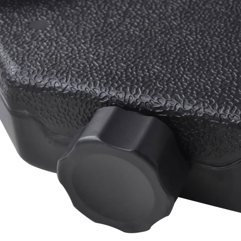 Sombrilla de jardín con base portátil aluminio blanco