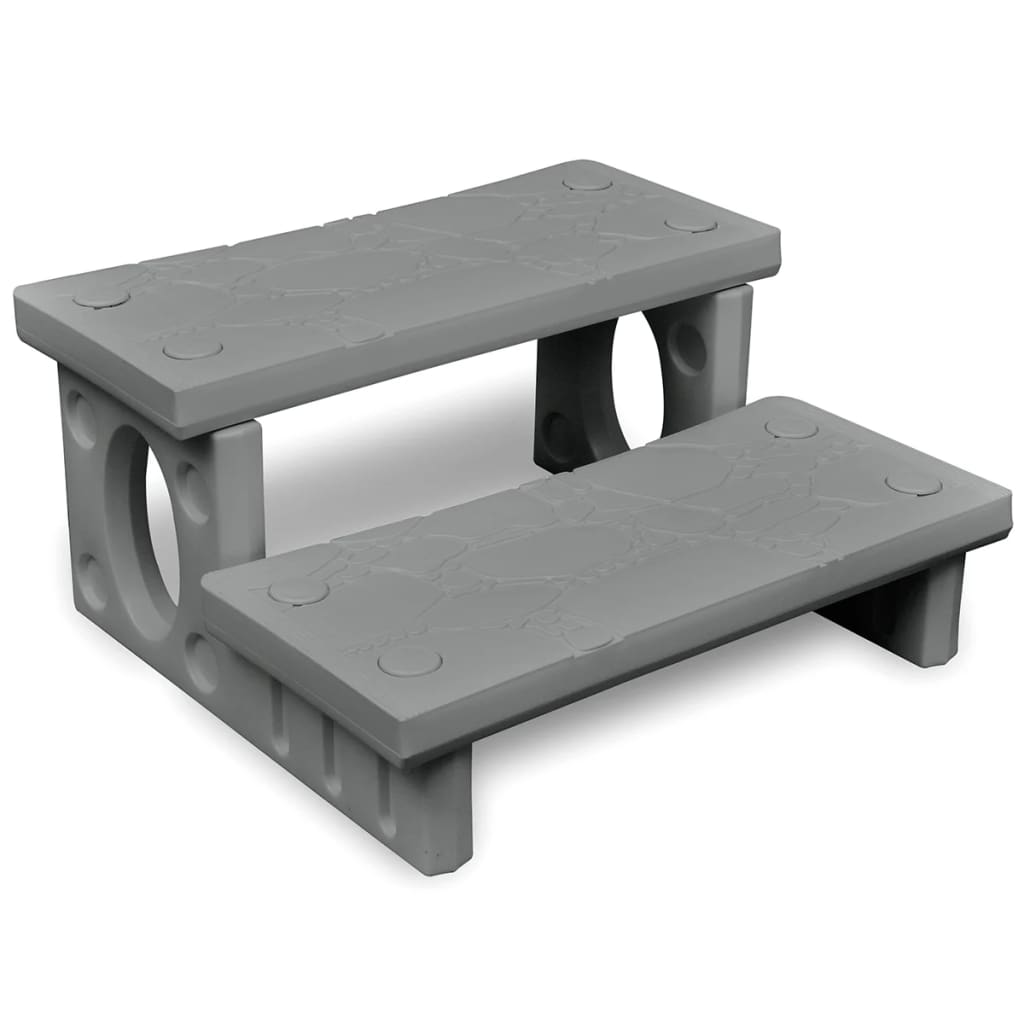White Hot Tub Steps
