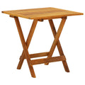 Mesa para terraza bistró madera maciza de acacia 46x46x47 cm