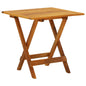 Mesa de bistrô para terraço em madeira de acácia maciça 46x46x47 cm