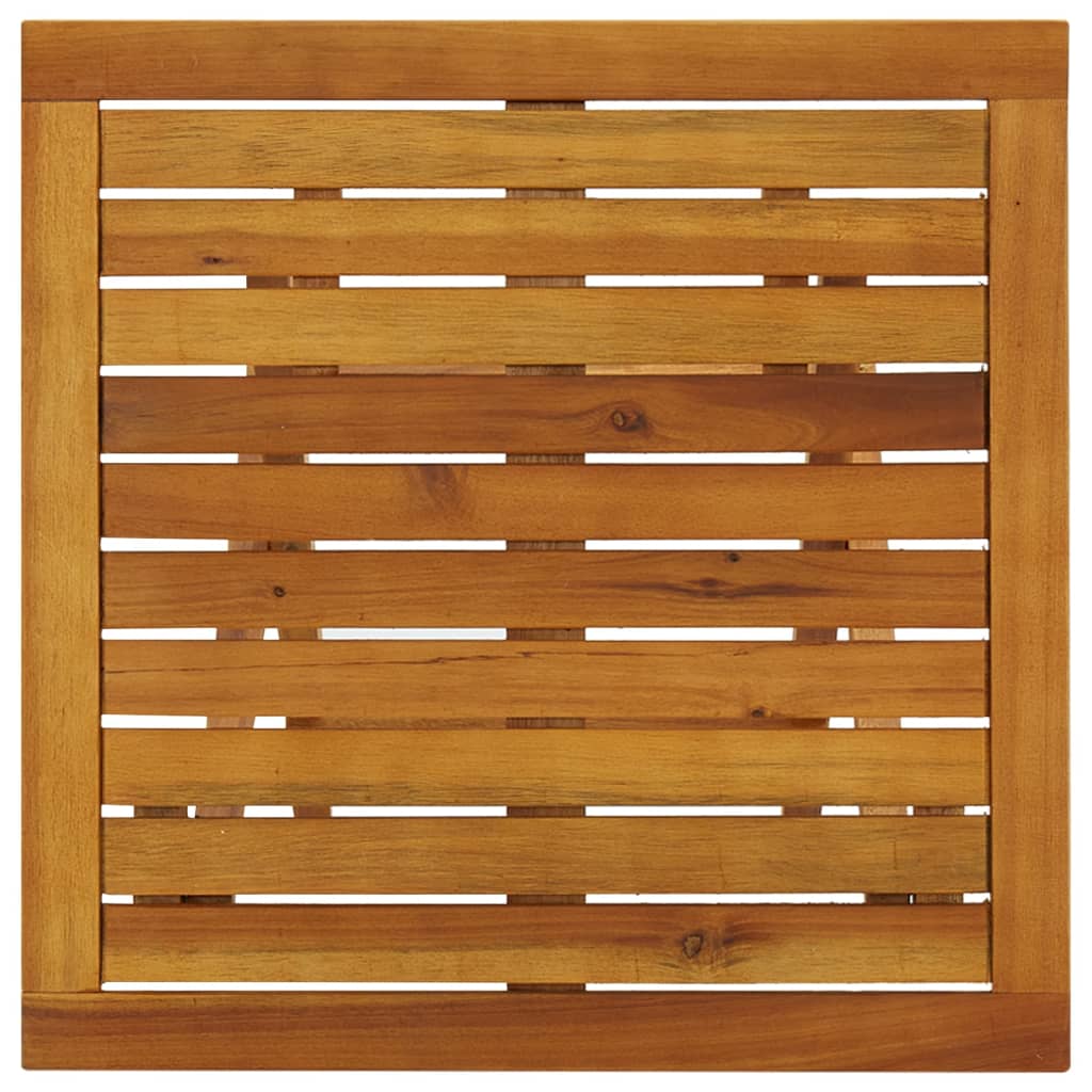 Mesa para terraza bistró madera maciza de acacia 46x46x47 cm