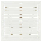 Mesa terraza bistró madera maciza de acacia blanco 46x46x47 cm