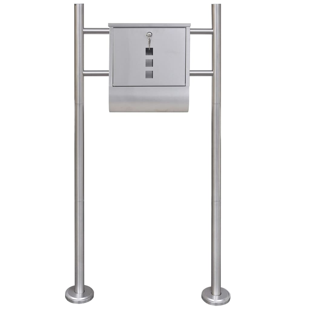 Buzón con soporte de acero inoxidable