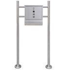 Buzón con soporte de acero inoxidable
