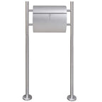 Buzón con soporte de acero inoxidable