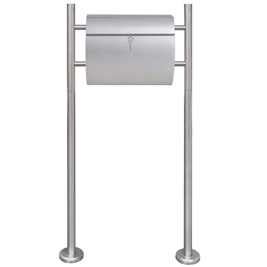 Buzón con soporte de acero inoxidable