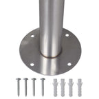 2 buzones con soporte de acero inoxidable