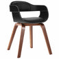 Bentwood and faux leather dining chair