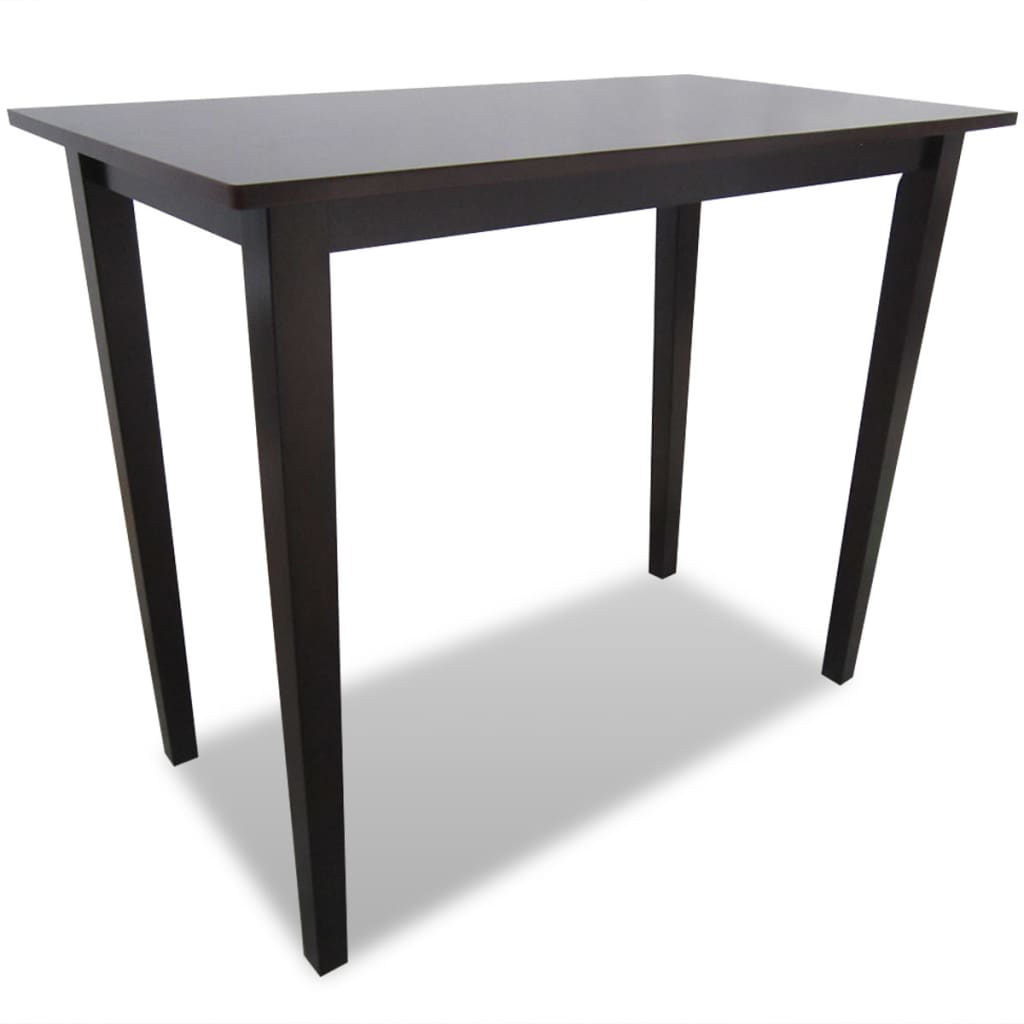 Mesa alta de madera blanca