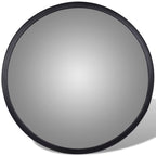 Espejo de tráfico convexo de interior acrílico negro 30 cm