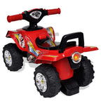 Quad correpasillos infantil con sonidos y luces rojo