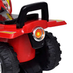 Quad correpasillos infantil con sonidos y luces rojo