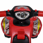 Quad correpasillos infantil con sonidos y luces rojo