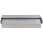 Fuente cascada rectangular piscina acero inoxidable 30 cm