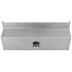Fuente cascada rectangular piscina acero inoxidable 30 cm