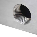 Fuente cascada rectangular piscina acero inoxidable 30 cm