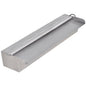 Rectangular LED waterfall fountain for swimming pool, stainless steel, 60 cm