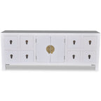 Aparador de estilo asiático con 8 cajones y 2 puertas madera