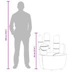 Sillón en forma de mano de terciopelo gris