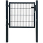 Puerta de valla 2D (individual) Gris antracita 100x120 cm