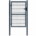 Puerta de valla 2D (individual) Gris antracita 100x120 cm