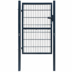 Puerta de valla 2D (individual) Gris antracita 100x120 cm