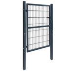 Puerta de valla 2D (individual) Gris antracita 100x120 cm