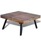 Mesa de centro cuadrada madera de teca reciclada