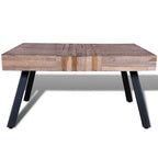 Mesa de centro cuadrada madera de teca reciclada