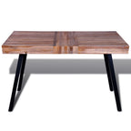 Mesita de madera de teca reciclada