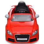 Coche de juguete rojo con mando, modelo Audi TT RS