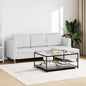 White artificial leather 3-seater sectional sofa